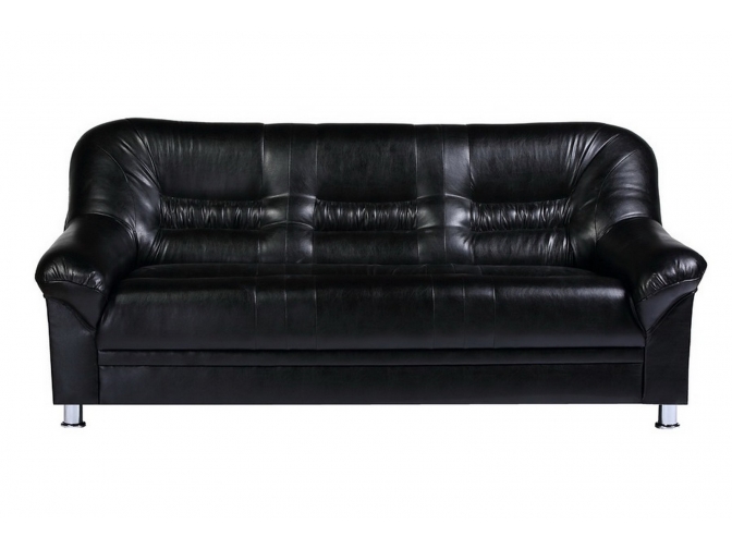 Диван Карелия черный 3-х местный