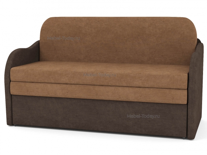 Диван кровать двуспальный выкатной Марина (Юлечка) 140 с мягкими подлокотниками Эконом