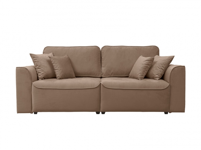 Диван еврокнижка Рафаэль (Велюр светло-коричневый)