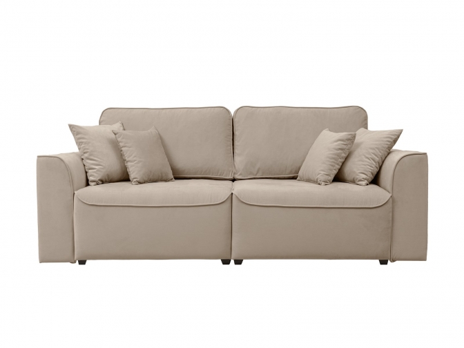 Диван еврокнижка Рафаэль (Велюр Песочный)