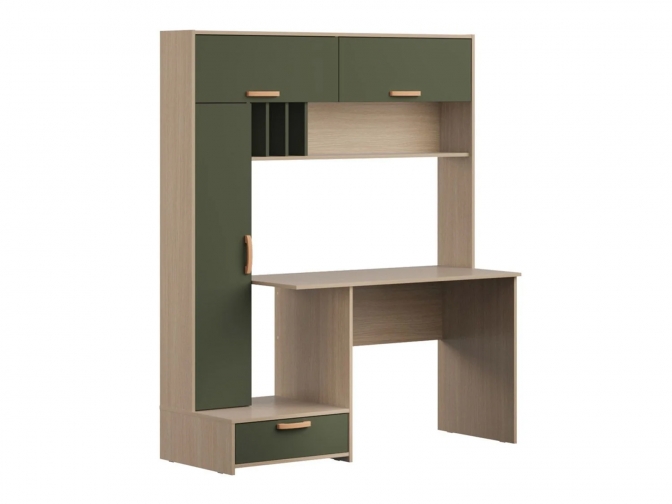 Стол письменный Лайт 03.243 Плэйн/Дымчатый зеленый