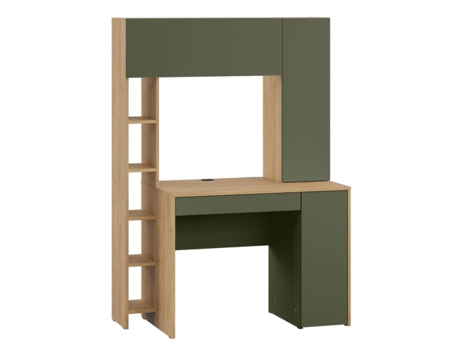 Компьютерный стол Комфорт СК 12.71 Гикори Рокфорд/Дымчатый зеленый