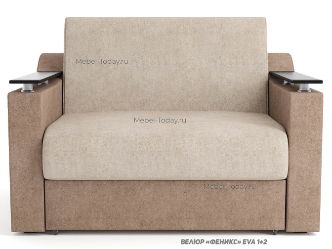 Диван односпальный Сенатор, спальное место 100*194 см, механизм аккордеон, с ящиком для белья