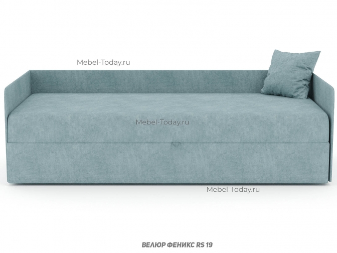 Диван тахта Кристина с тремя спинками, спальное место 90*190 см с ящиком для белья