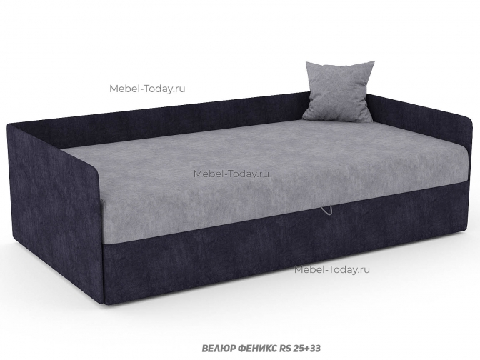 Диван тахта Кристина с тремя спинками, спальное место 100*190 см с ящиком для белья