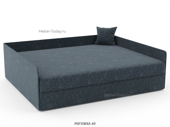 Диван тахта Кристина с тремя спинками, спальное место 160*190 см с ящиком для белья