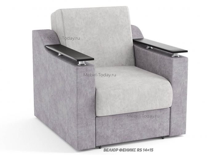 Кресло-кровать Сенатор, спальное место 60*194 см, механизм аккордеон, с ящиком для белья