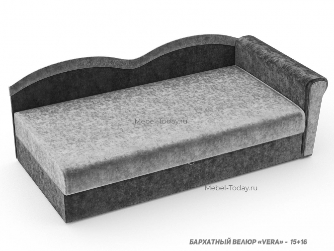 Диван тахта Марика, спальное место 100*190, кушетка с ящиком для белья, г. Москва