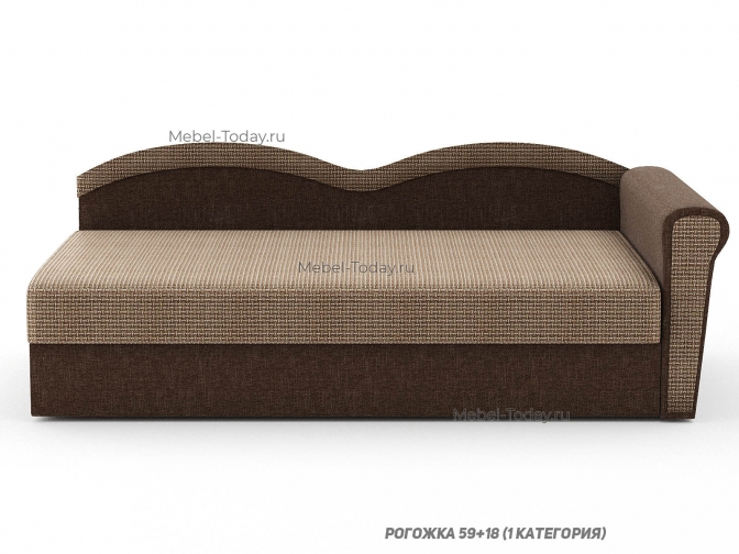 Диван тахта Марика, спальное место 120*190, кушетка с ящиком для белья, г. Москва