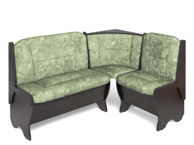 Скамья кухонная угловая Орхидея венге/мохито