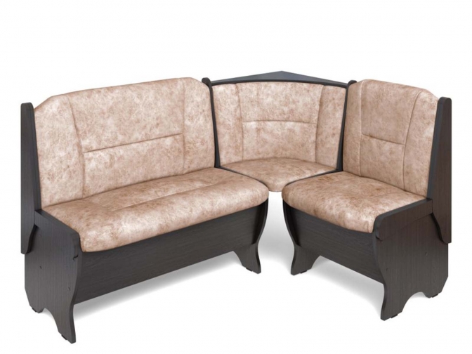 Скамья кухонная угловая Орхидея венге/латте