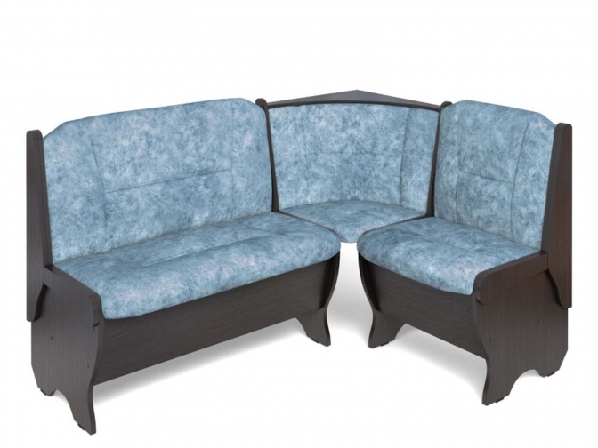 Скамья кухонная угловая Орхидея венге/лагуна