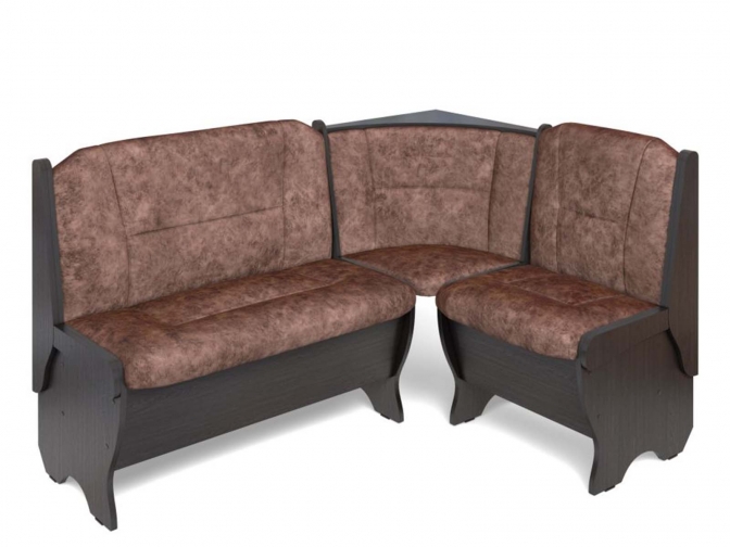 Скамья кухонная угловая Орхидея венге/коньяк