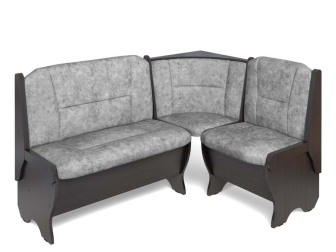 Скамья кухонная угловая Орхидея венге/графит