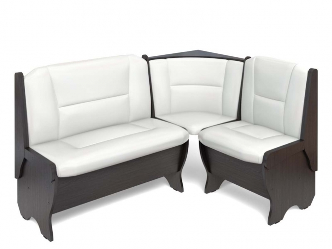 Скамья кухонная угловая Орхидея венге/милк