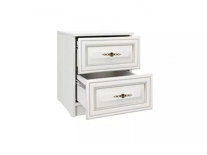 Тумба прикроватная Габриэлла 06.34 Вудлайн кремовый/Сандал белый
