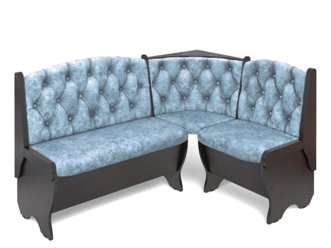 Скамья кухонная угловая Орхидея Люкс венге/лагуна