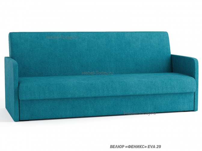 Малогабаритный диван Эконом Люкс 120 книжка с узким подлокотником с ящиком для белья