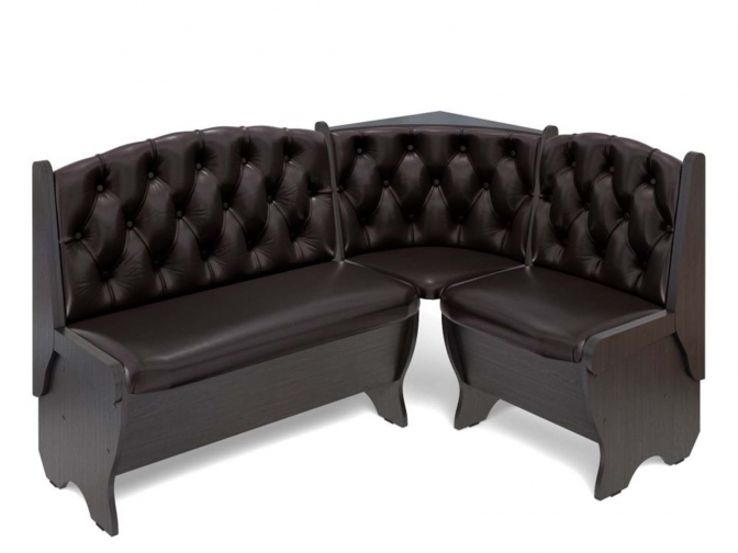 Скамья кухонная угловая Орхидея Люкс венге/умбер