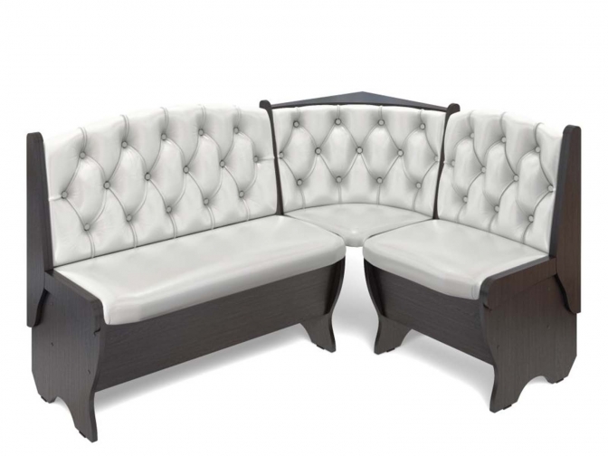 Скамья кухонная угловая Орхидея Люкс венге/милк