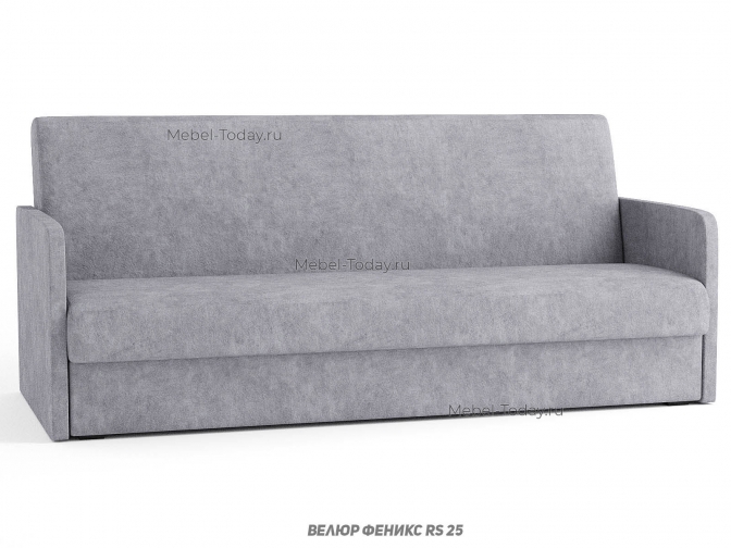 Диван Эконом Люкс 130 книжка с узким подлокотником, обивка велюр, рогожка, бархат, плюш, экокожа