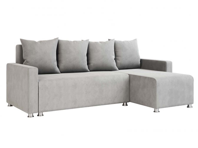 Угловой диван Каир велюр bigno ash
