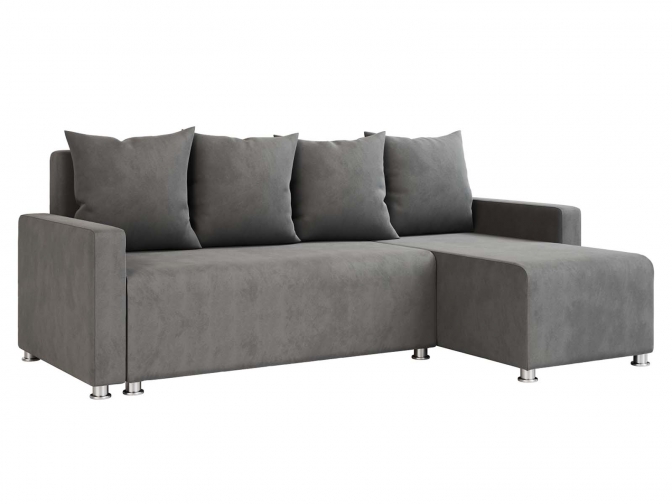 Угловой диван Каир велюр bigno grey
