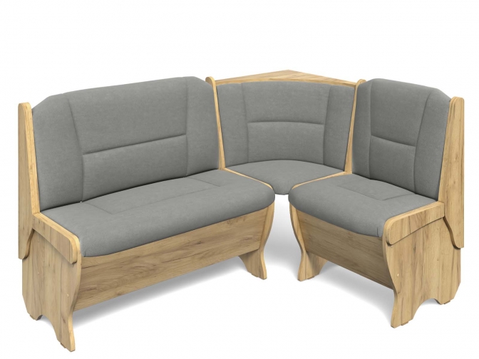 Скамья кухонная угловая Орхидея дуб крафт золотой/pr-25