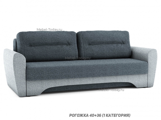 Диван-кровать еврокнижка Амстердам евро А3, с ящиком для хранения, спальное место 148*193 см