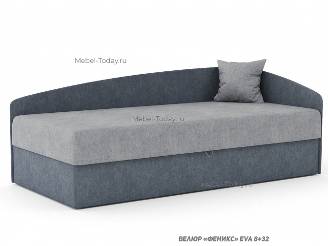 Диван-тахта Кристина Люкс 90 см с ортопедическим матрасом (ППУ или пружинный) и ящиком – угловой вариант для малогабаритных комнат