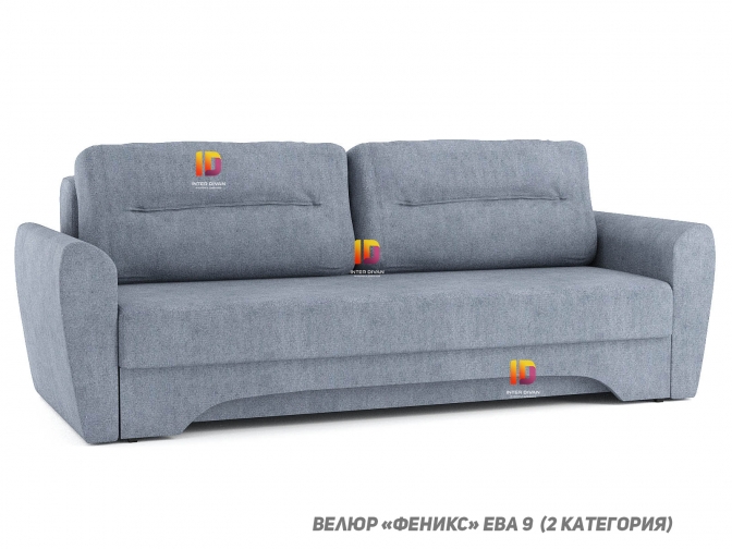 Диван-кровать еврокнижка Амстердам евро А2, с ящиком для хранения, спальное место 148*193 см