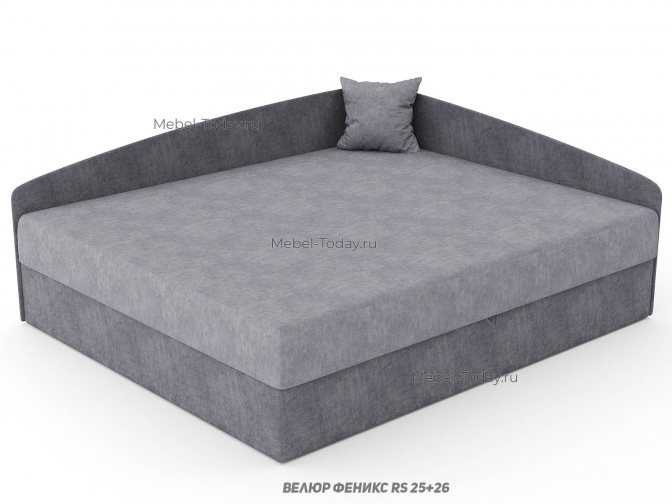 Диван-тахта Кристина Люкс 160 см – угловая, с подъёмным механизмом, ортопедическим блоком, в обивке велюр / рогожка на выбор