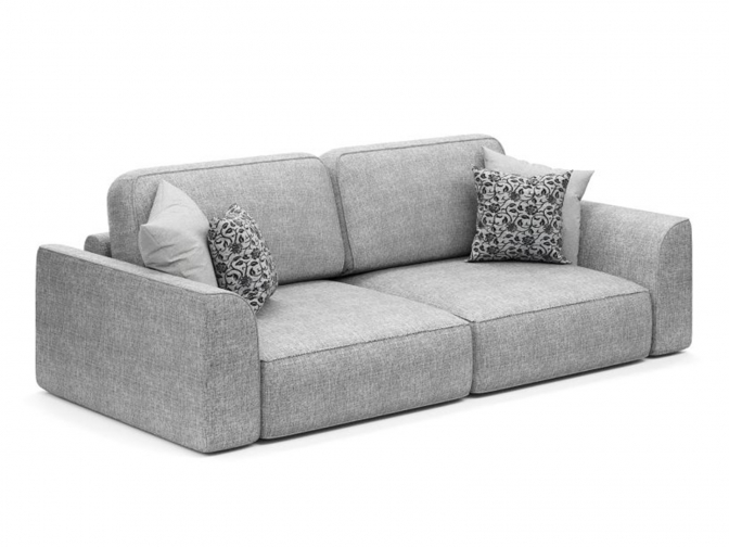 Диван Сиэтл еврокнижка (рогожка серая)