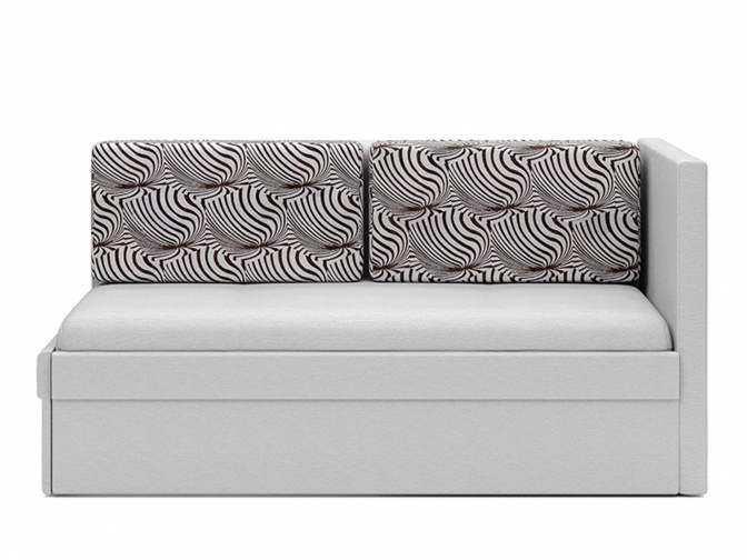 Детский диван Этюд Малыш 1 (рогожка мальта 2 + волна браун)