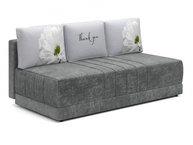 Диван Страйк еврокнижка (рогожка + ромашка)