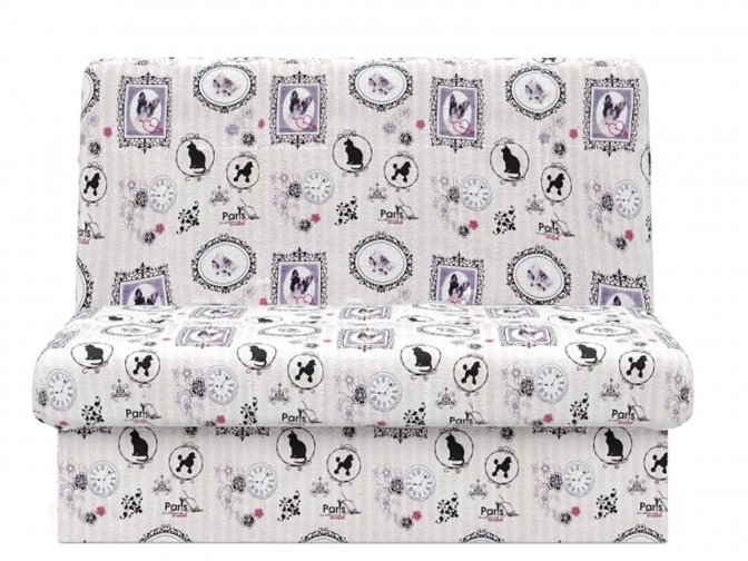 Диван Некст аккордеон на металлокаркасе (велюр париж)