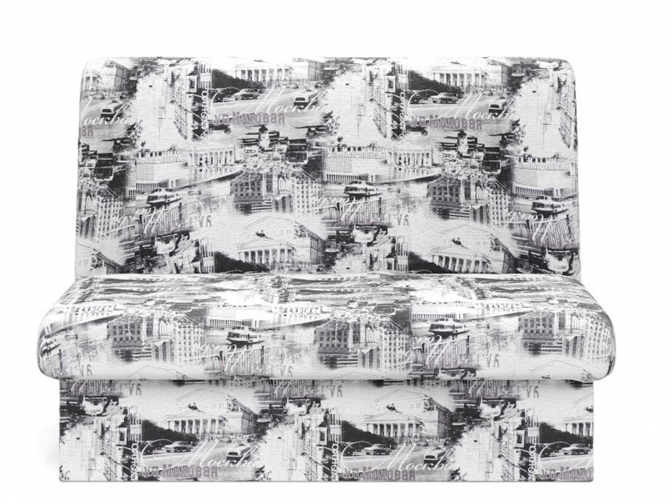 Диван Некст аккордеон на металлокаркасе (флок Москва 01)