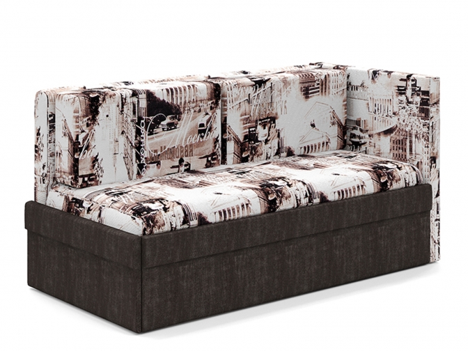 Детский диван Этюд Малыш 1 (флок Москва-2 + велюр энерджи 810-7)