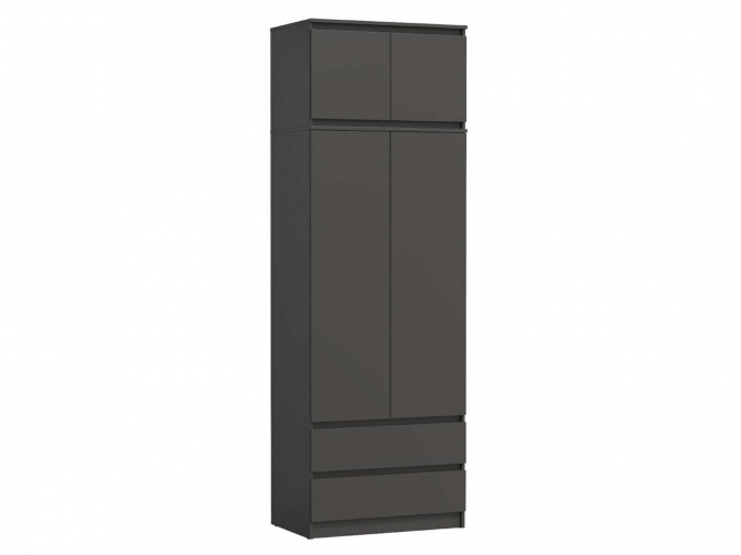 Шкаф для одежды Берген 82.03 + Тумба Берген 82.06 Диамант Серый