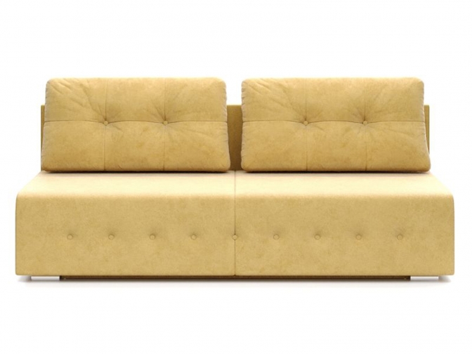 Диван Лондон (Лига) - велюр кабрио желтый