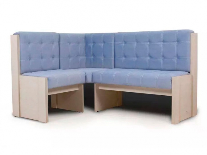 Скамья угловая Квадро бодего/голубой