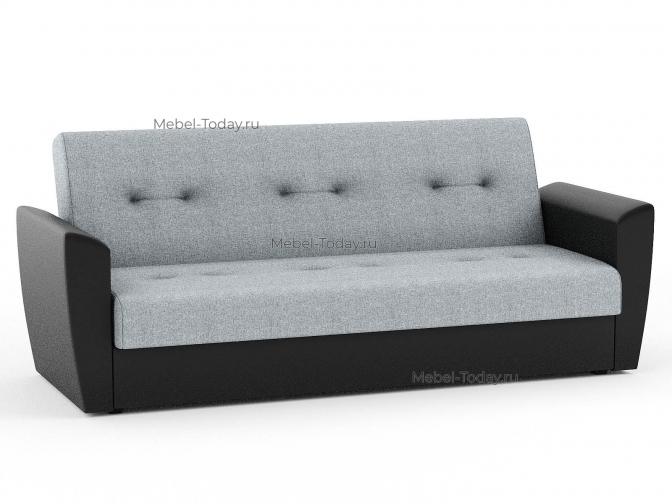 Диван книжка Амстердам рогожка серая