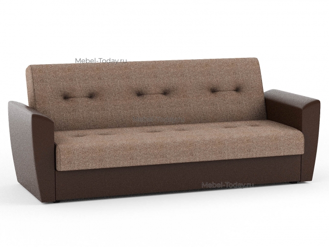 Диван книжка Амстердам рогожка коричневая