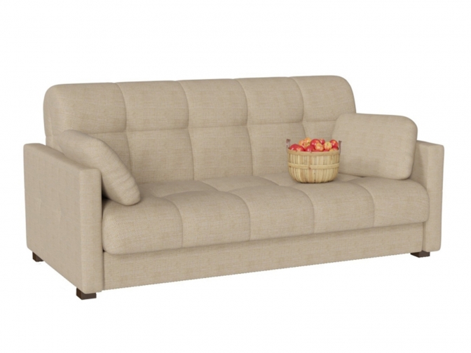 Диван аккордеон Парма Бежевый рогожка