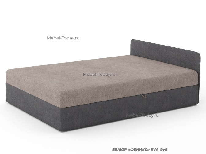 Тахта Кристина с одной мягкой спинкой, Спальное место: 140*190 см с ящиком для белья