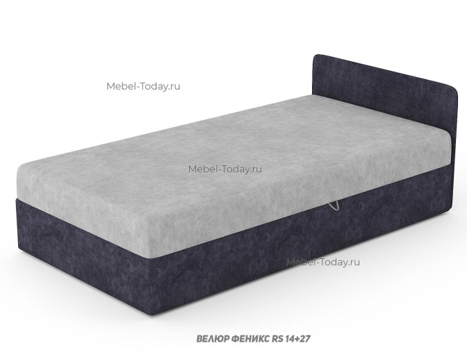 Тахта Кристина с одной мягкой спинкой, Спальное место: 100*190 см с ящиком для белья