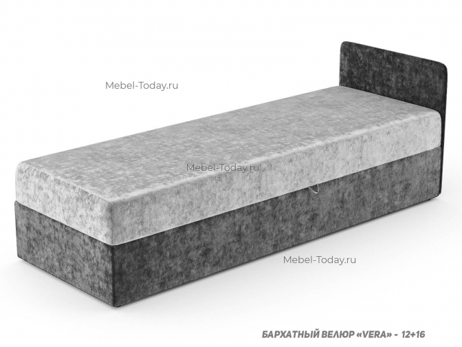 Тахта Кристина с одной мягкой спинкой, Спальное место: 70*190 см с ящиком для белья