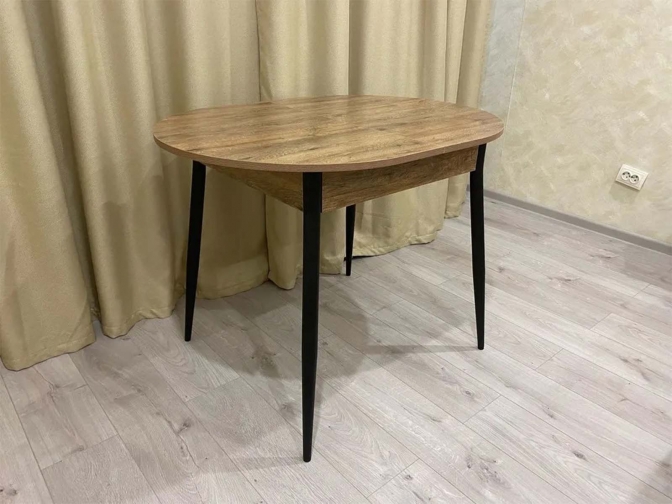 Стол обеденный раскладной Стиль-1 веллингтон + черный