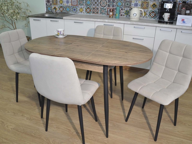 Обеденная группа Стиль-1 Веллингтон/черный