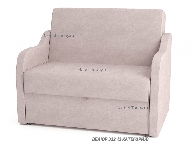 Диван Людмила 120 см с мягкими подлокотниками, механизм аккордеон